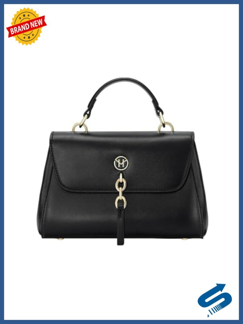 Small Crossbody Satchel Handbag PU Leather Top Handle Bag